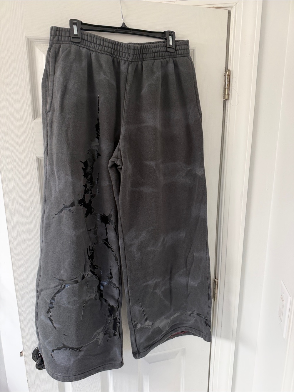Vitriol Inferno oversized Black Sweatpants
